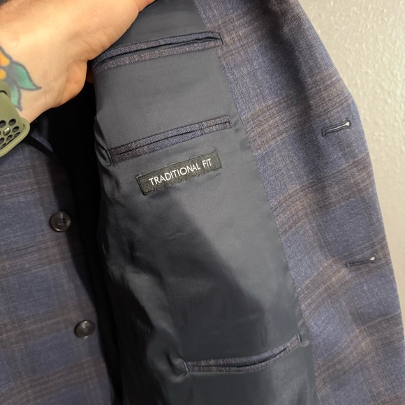 Jos. A. Bank NWT Traveler Jacket Plaid Sports Coat Size 44R - Picture 6 of 7